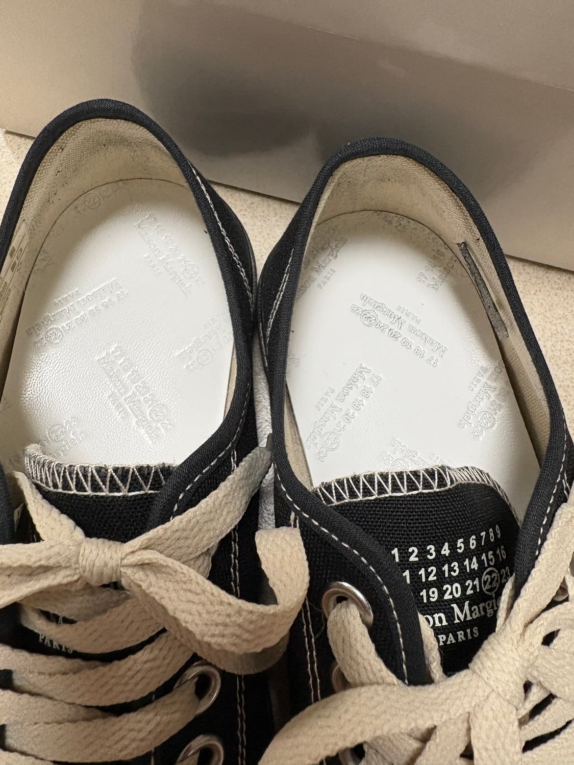 메종 마르지엘라 타비 스니커즈 블랙 37.5 상품이미지2