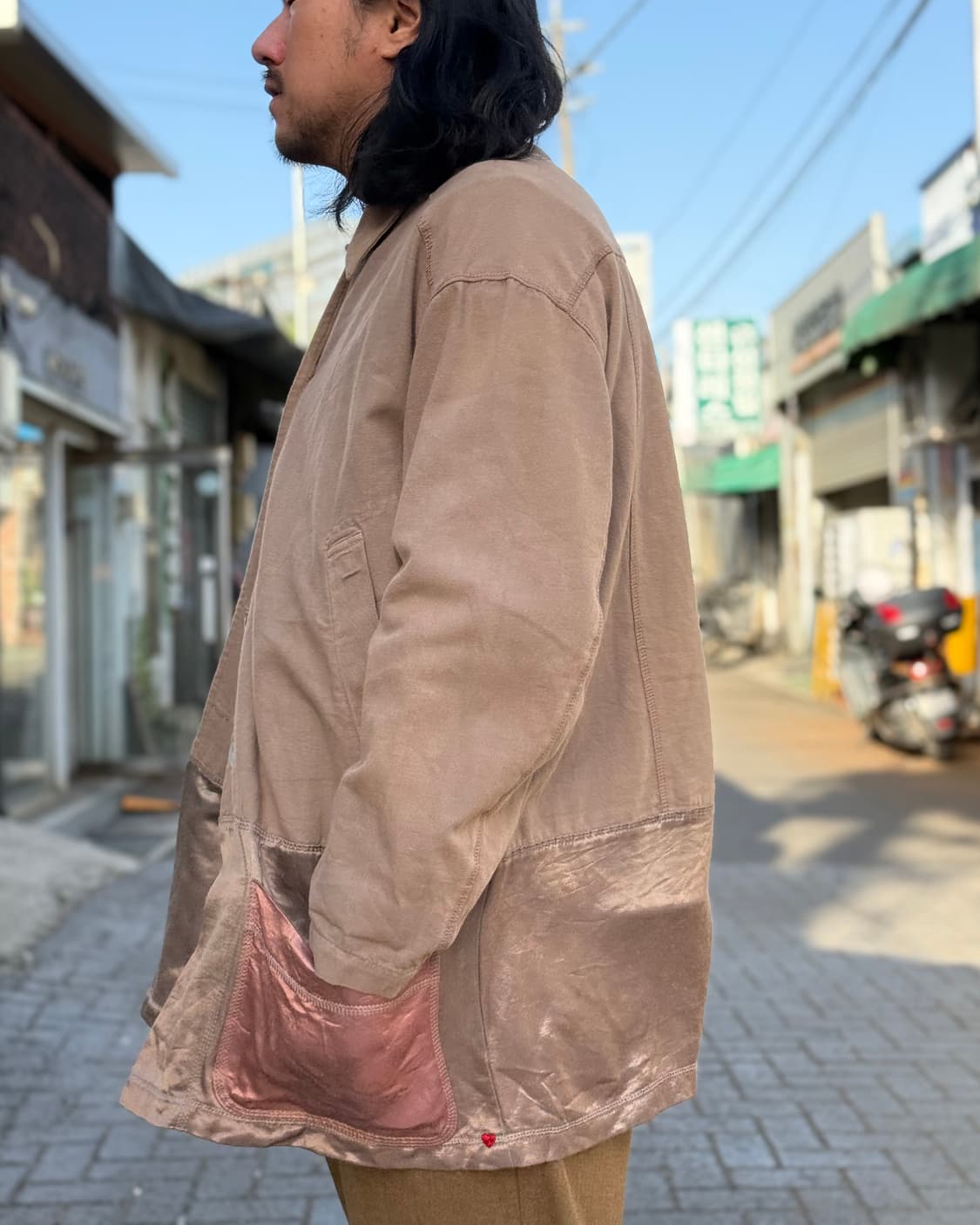 00‘s 히든 하트 실크 패널 초어 자켓 M 상품이미지8