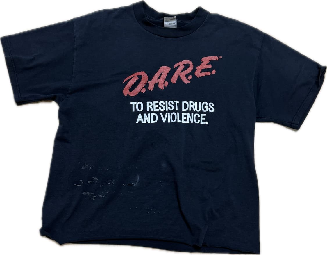 90s dare t-shirt 하드 페이딩&더티 상품이미지1