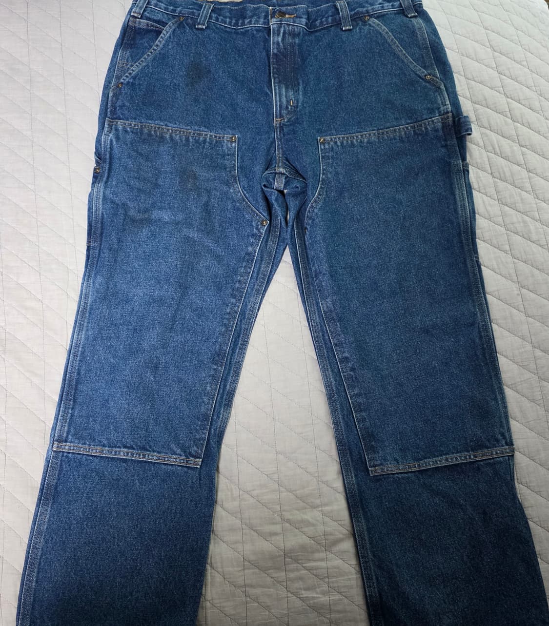 [40X30] 빈티지 칼하트 더블니 릴렉스핏 데님팬츠 인디고 B17 상품이미지1