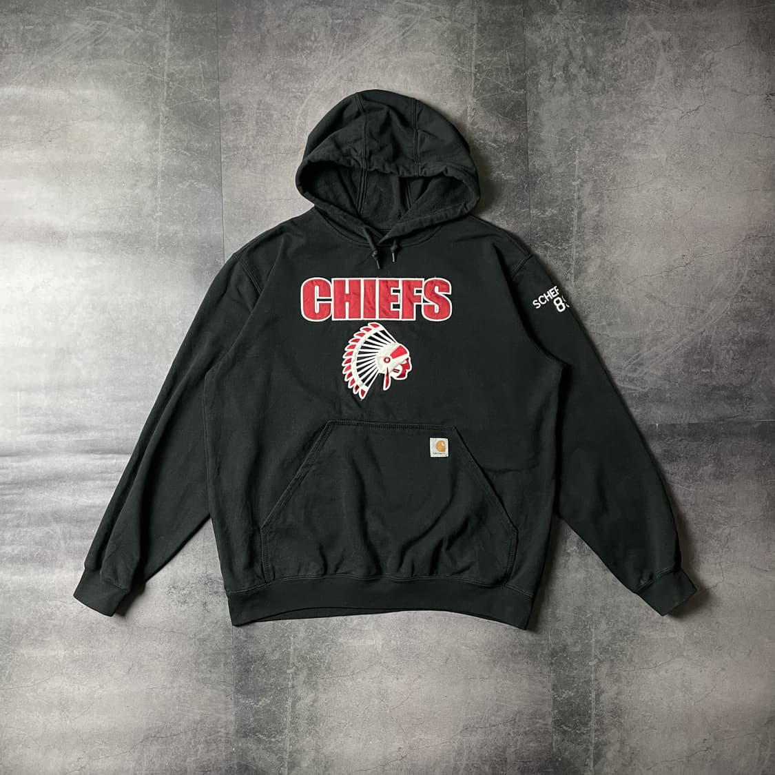 CARHARTT 칼하트 빈티지 블랙 후드티 A00377 상품이미지1