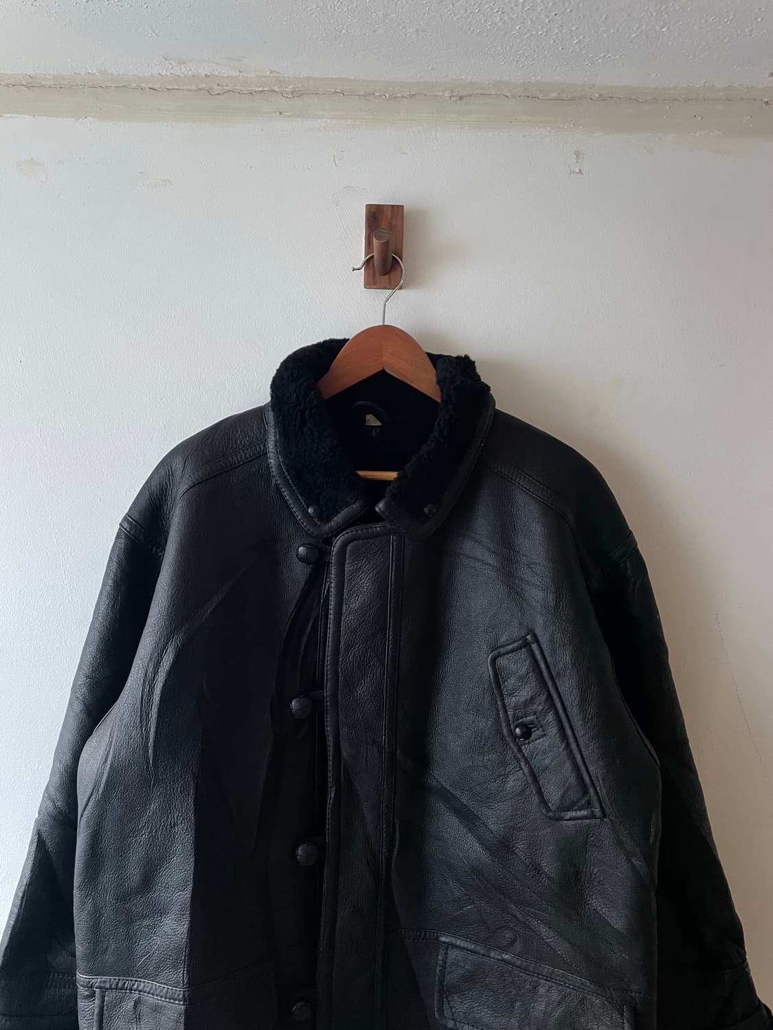 90‘s JPN Vintage Sheepskin Leather 재킷 상품이미지2