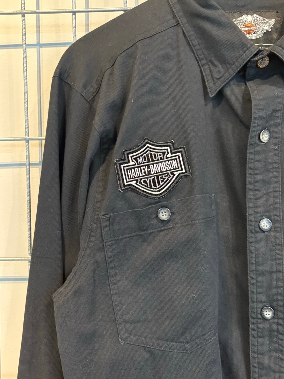 할리데이비슨 자수로고 블랙 셔츠 상품이미지6