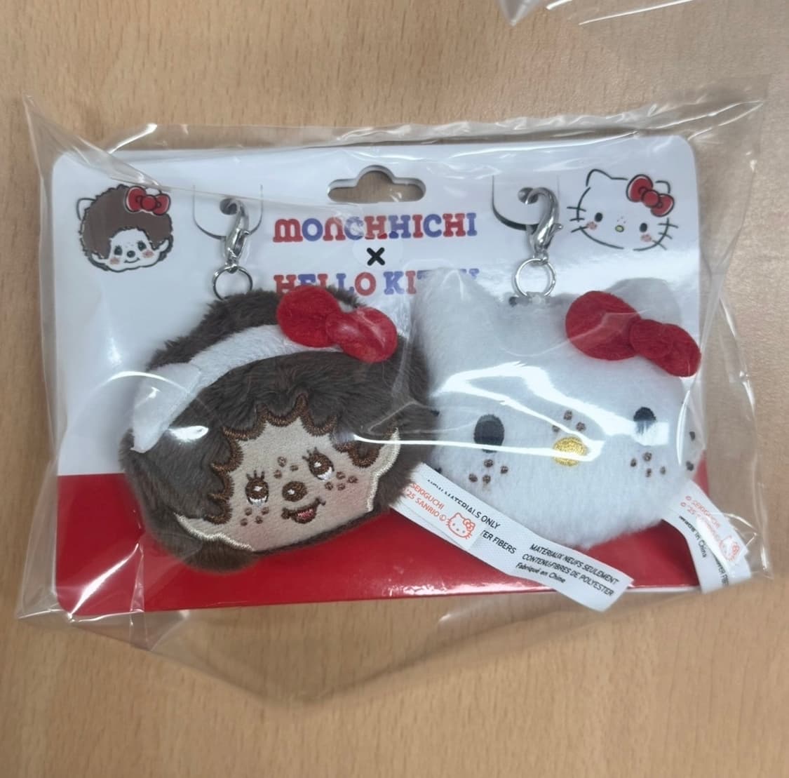 몬치치 X 헬로키티 콜라보 플러시 참 세트 상품이미지1