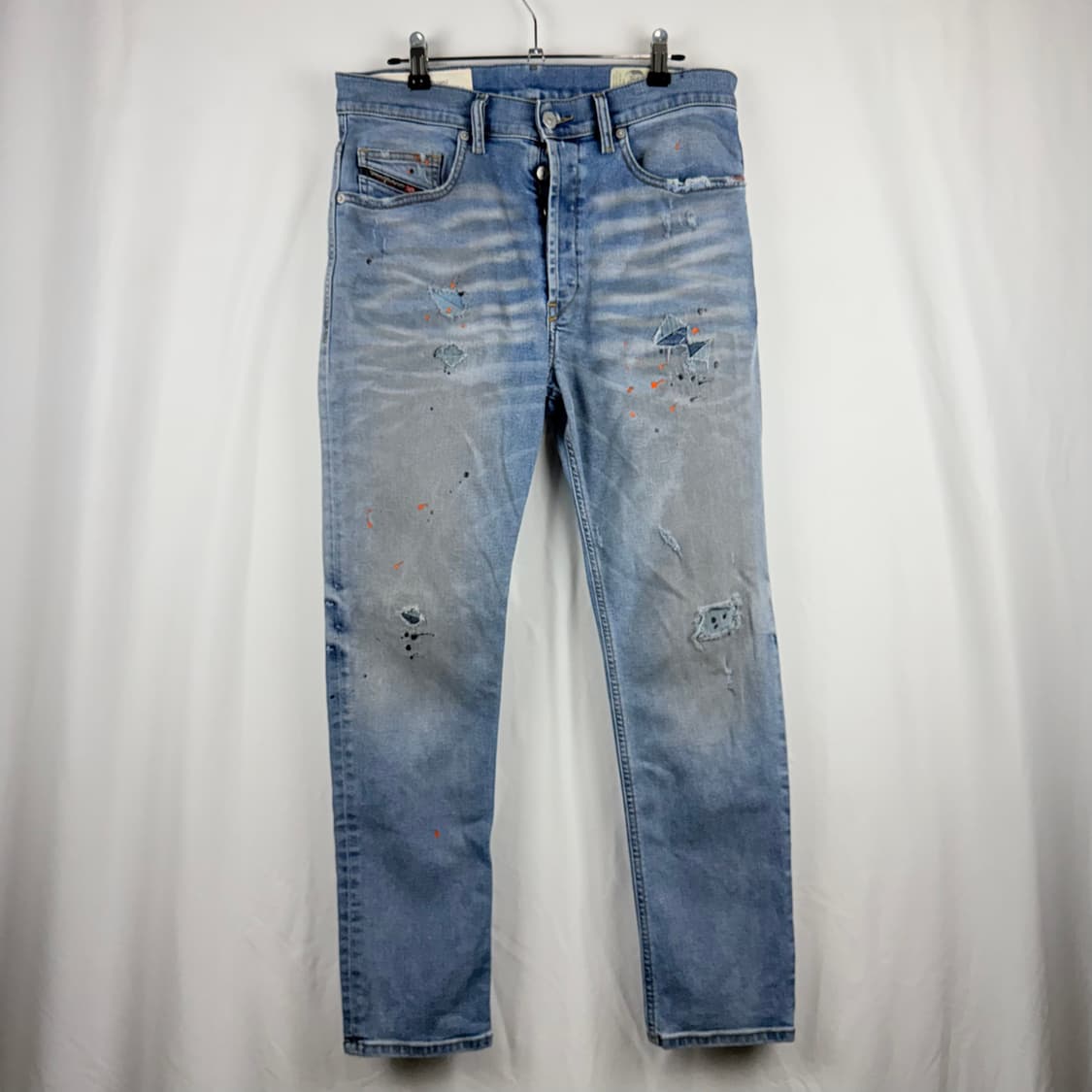 (31/32) 디젤 D-EETAR 테이퍼드 연청 데님 팬츠 상품이미지2