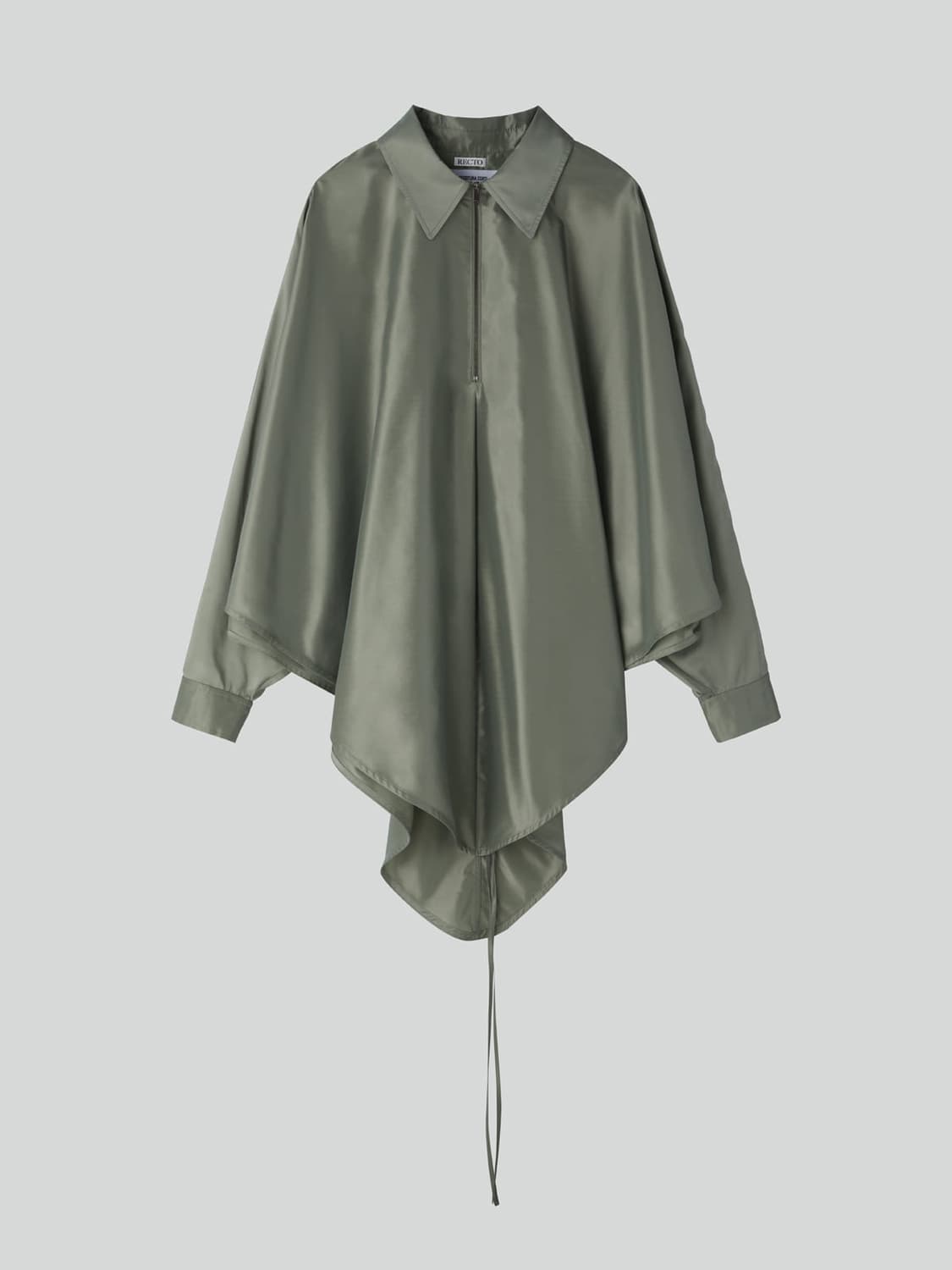 렉토 RECTO 오버사이즈 케이프 점퍼 자켓 라이트 카키 상품이미지5