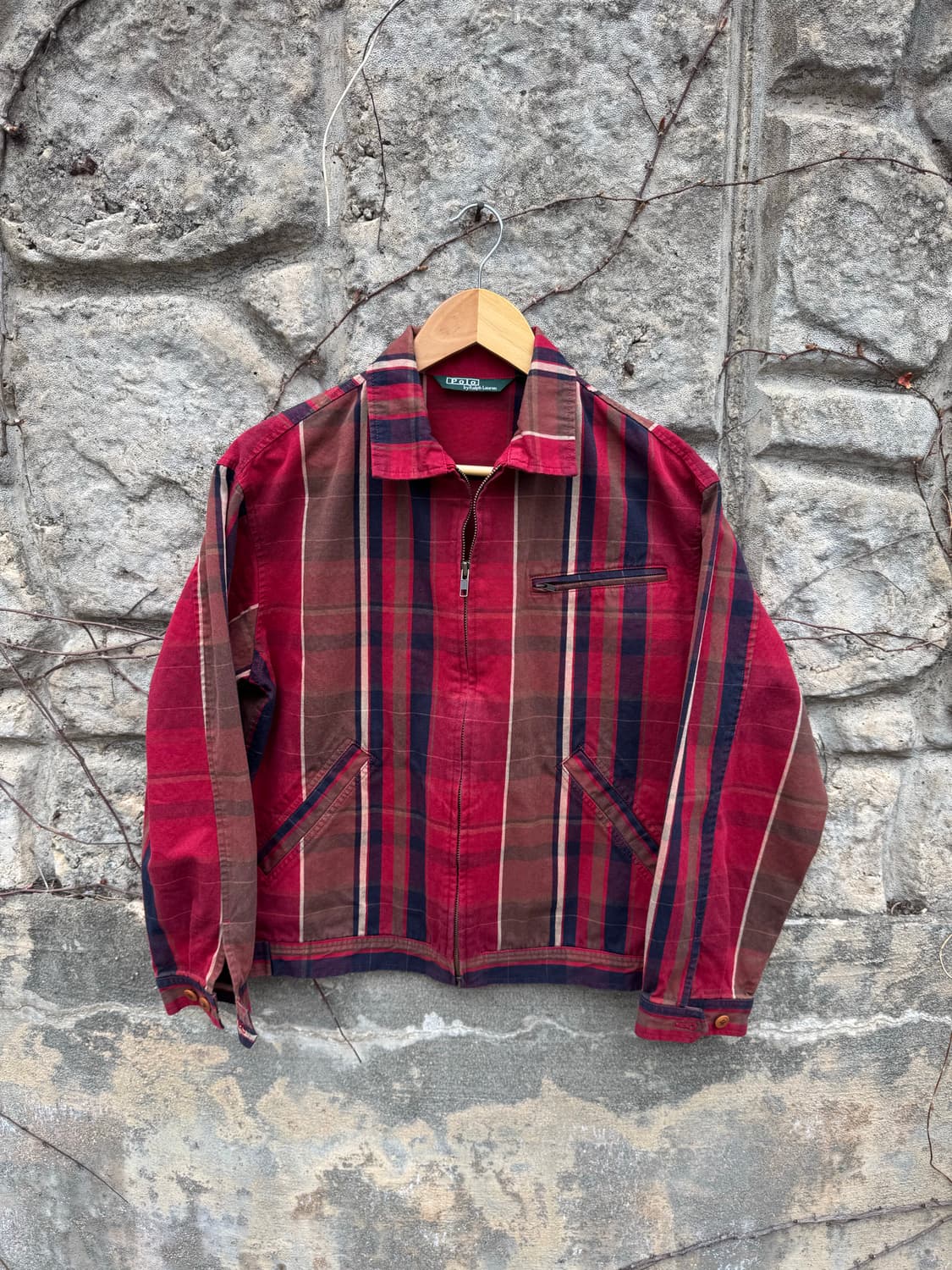 90s 폴로 랄프로렌 빈티지 체크 스윙톱 워크 자켓 상품이미지1