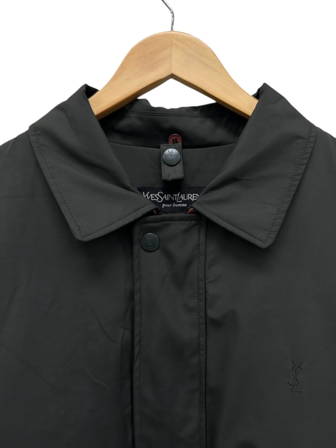 00s YSL 구스다운 자켓 카키그레이 (L)  상품이미지2