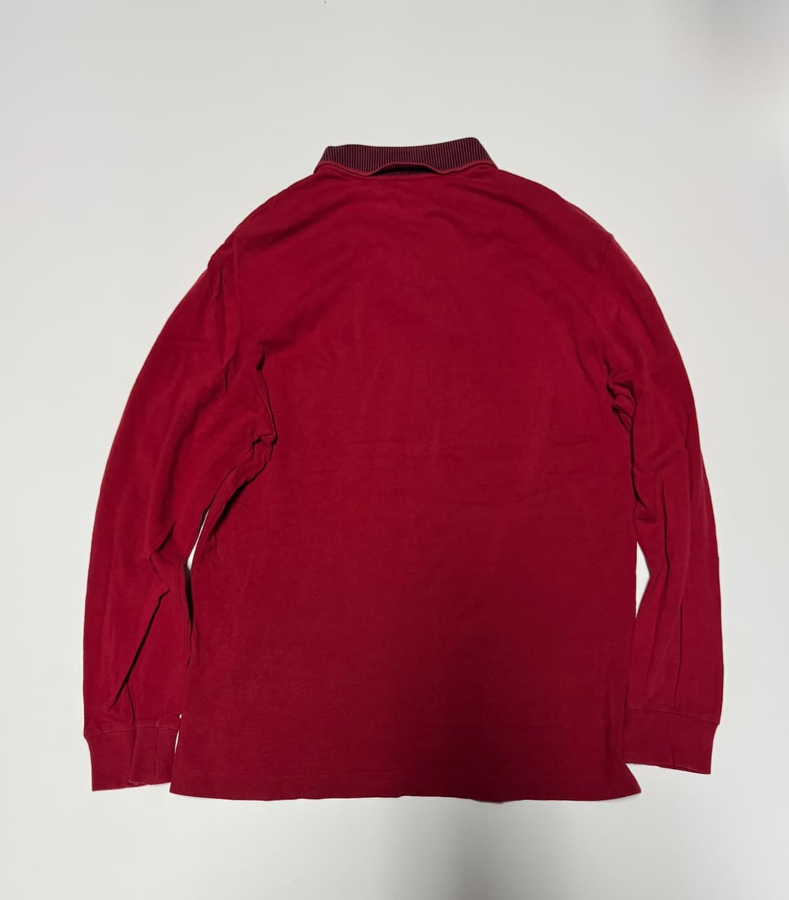 정품 발망 Balmain 긴팔 카라티 M 레드 상품이미지2