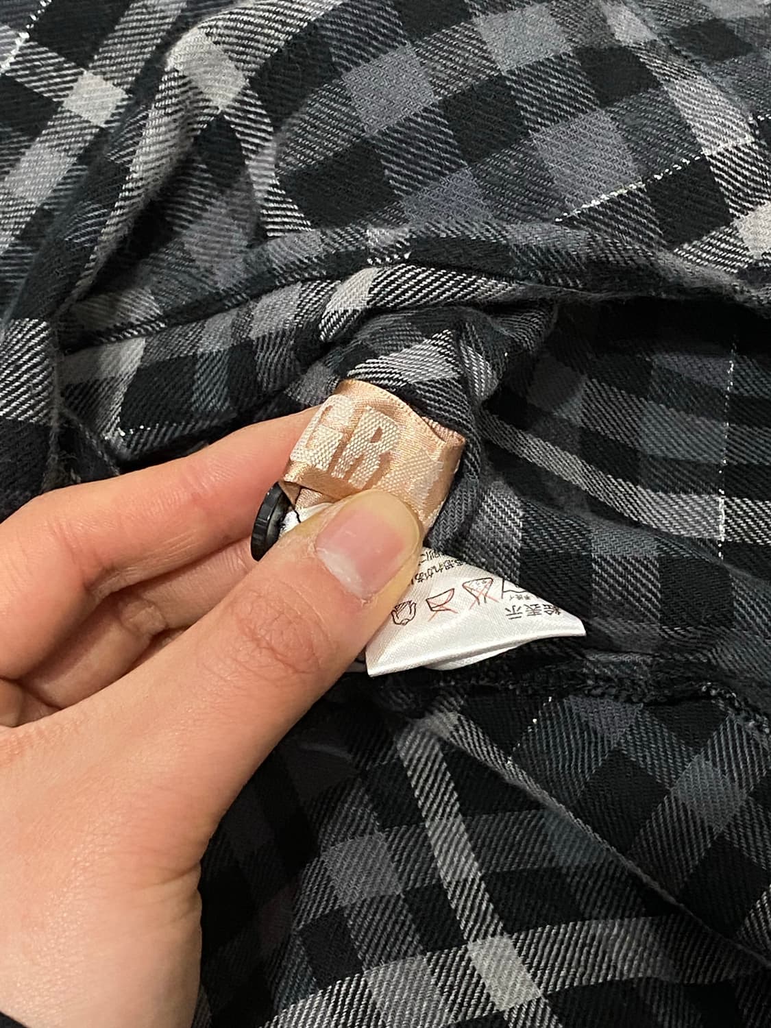 Grazie 슬림핏 포켓 디테일 체크셔츠 상품이미지8