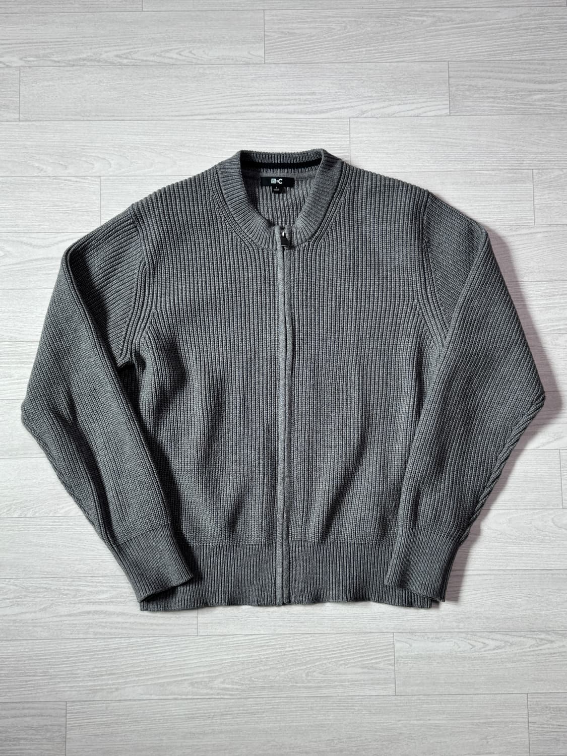 유니클로C 크루넥 풀집 가디건 그레이 S 상품이미지1
