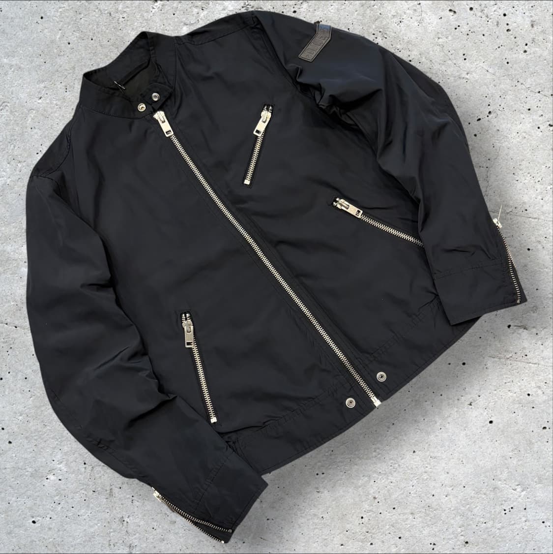[L] 디젤 블랙 패치 메카닉 바이커 자켓 B545 상품이미지2
