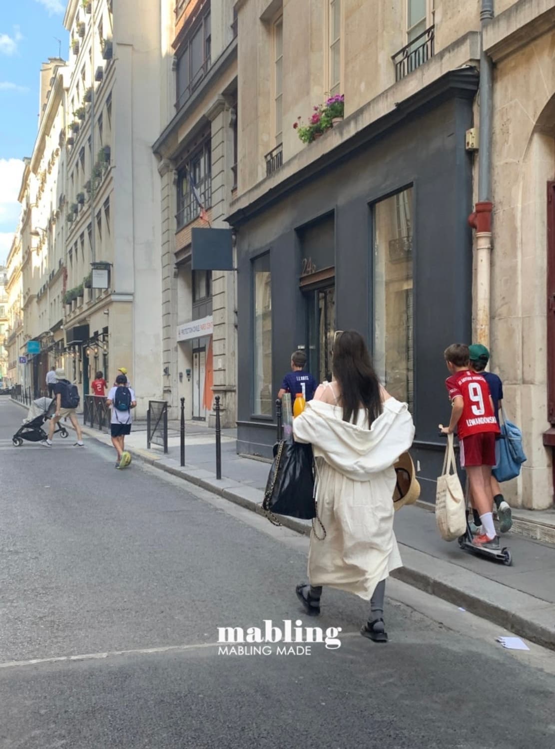 마블링 크롭 후디 후드집업 상품이미지2