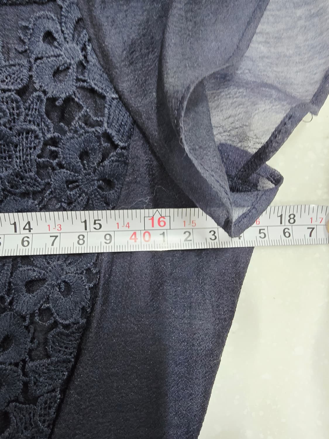 더아이잗 레이스 반팔 플레어 원피스 상품이미지8