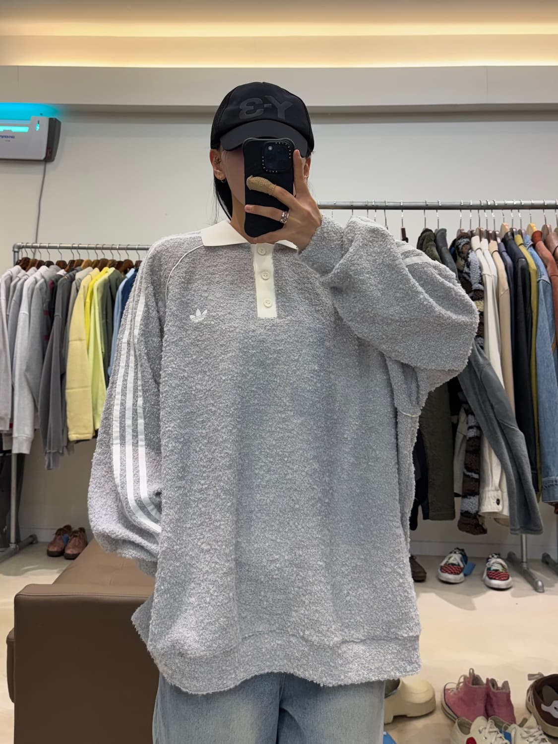 아디다스 부클 오버사이즈 럭비티 상품이미지4