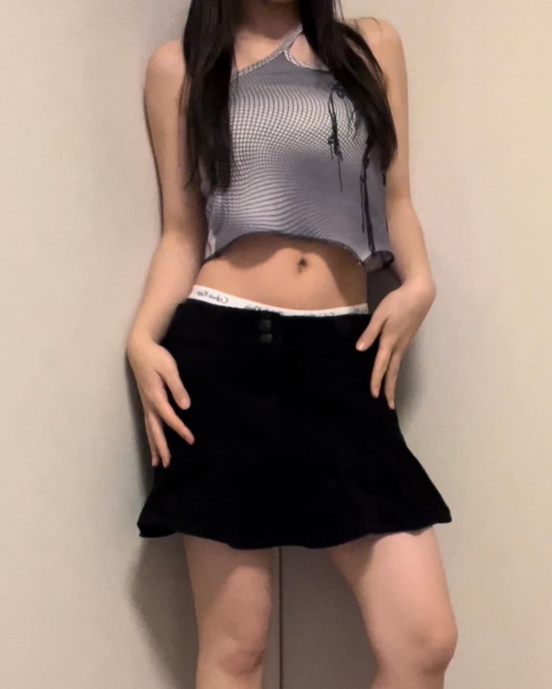 one-shoulder geometric sleeveless top 상품이미지3