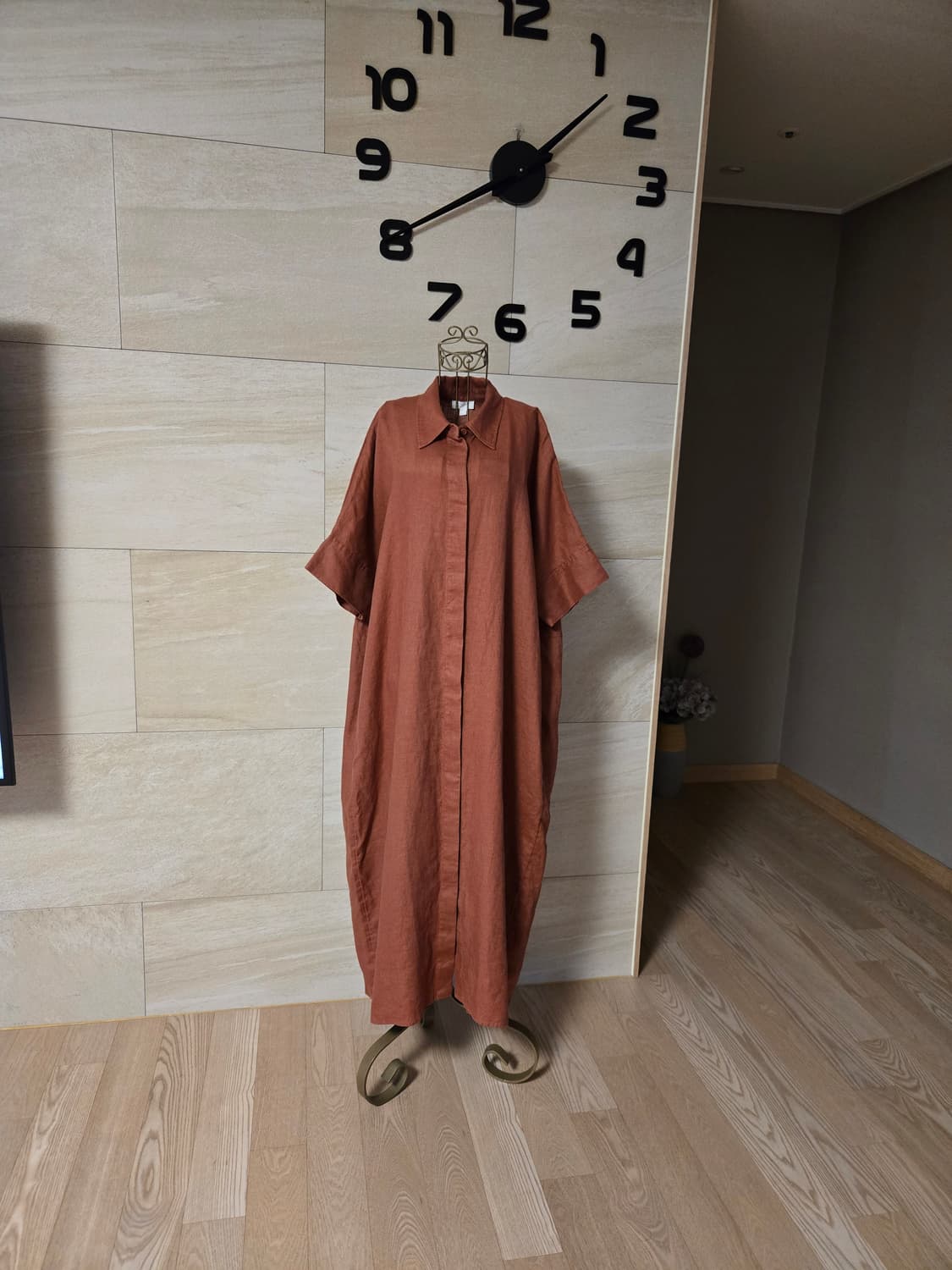 [s] COS 코스 루즈핏 린넨 롱 원피스 상품이미지1