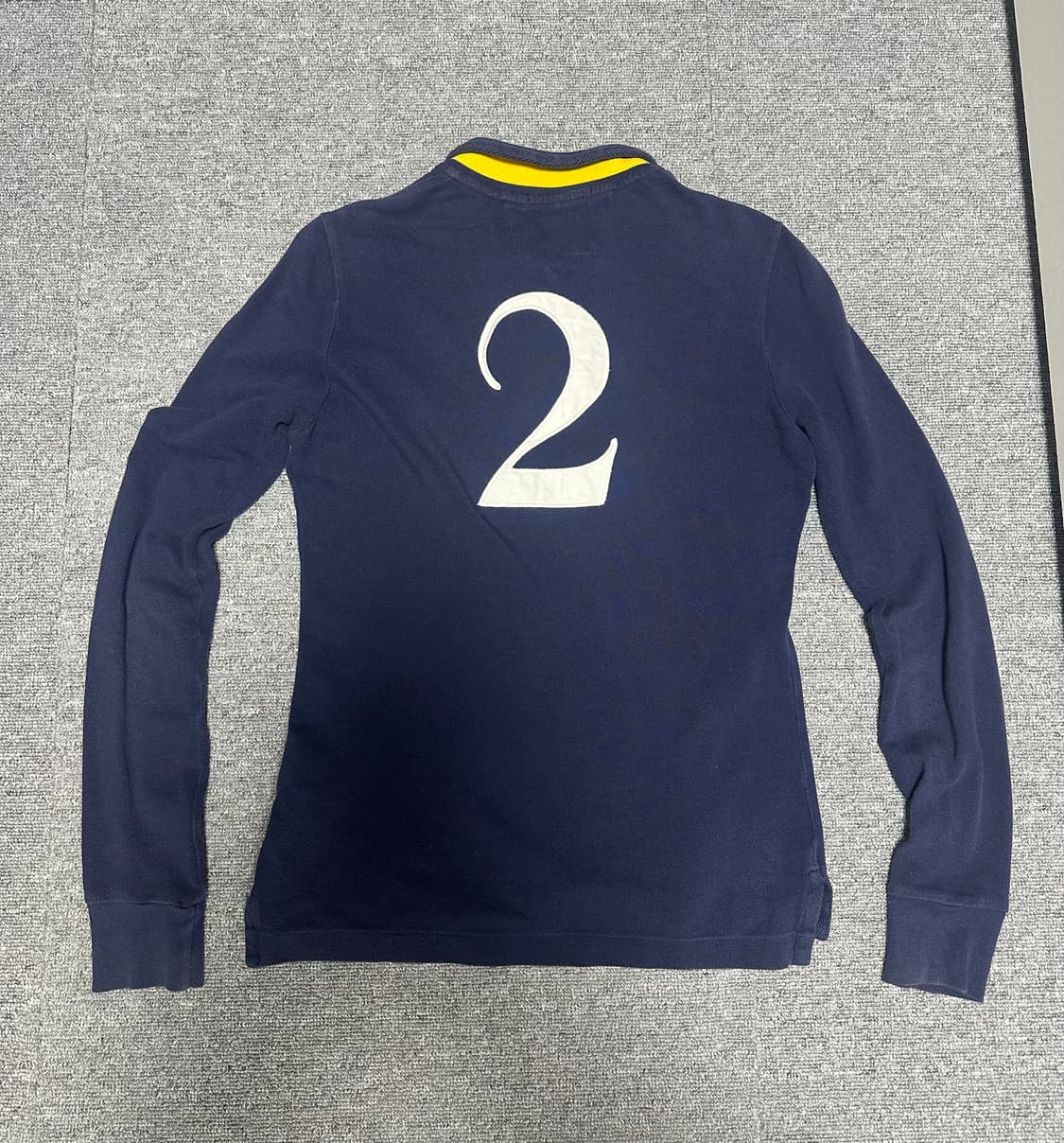 폴로 빅포니 슬림핏 카라티 네이비 상품이미지3