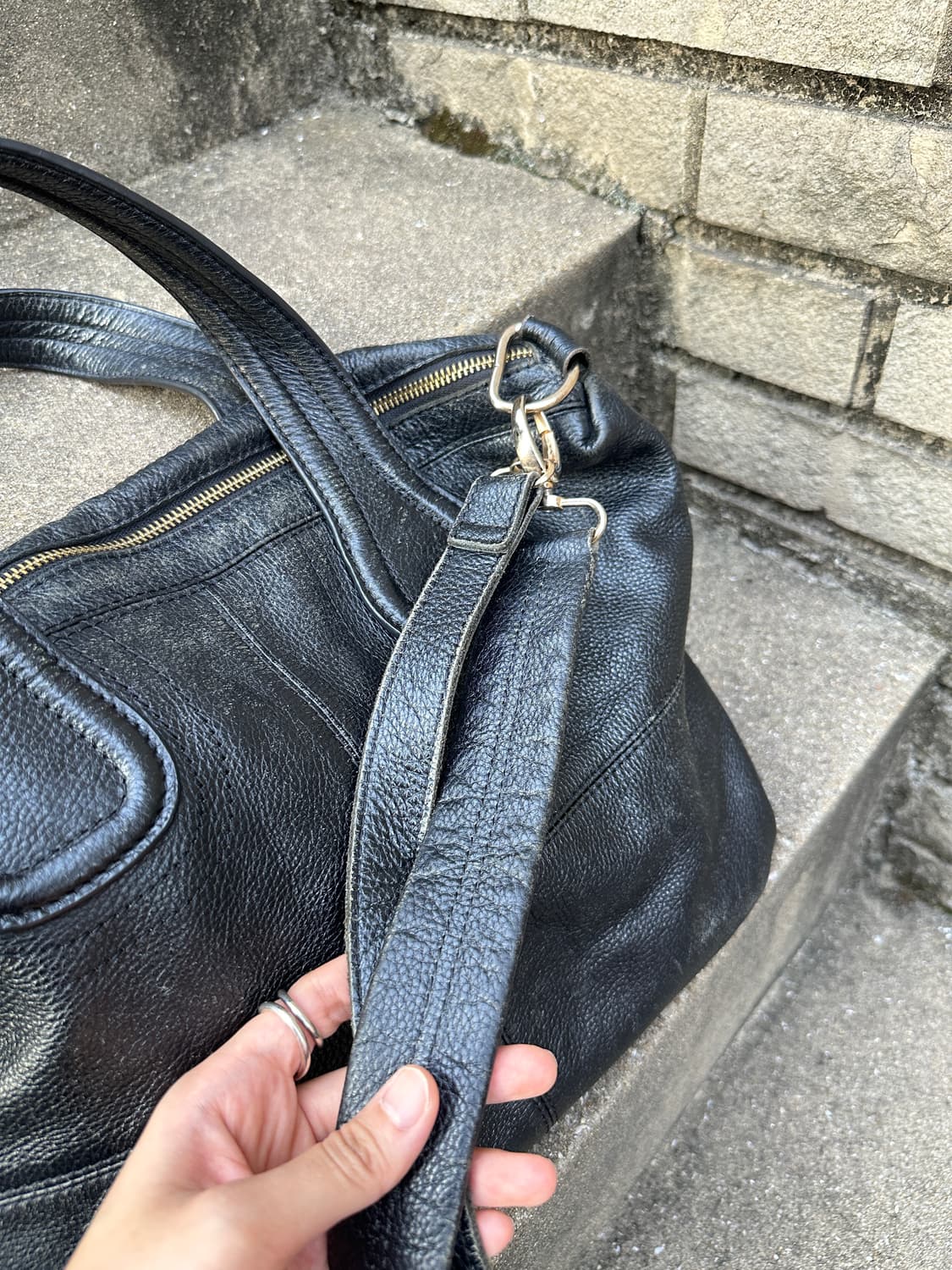 NONE vintage leather big bag 상품이미지3