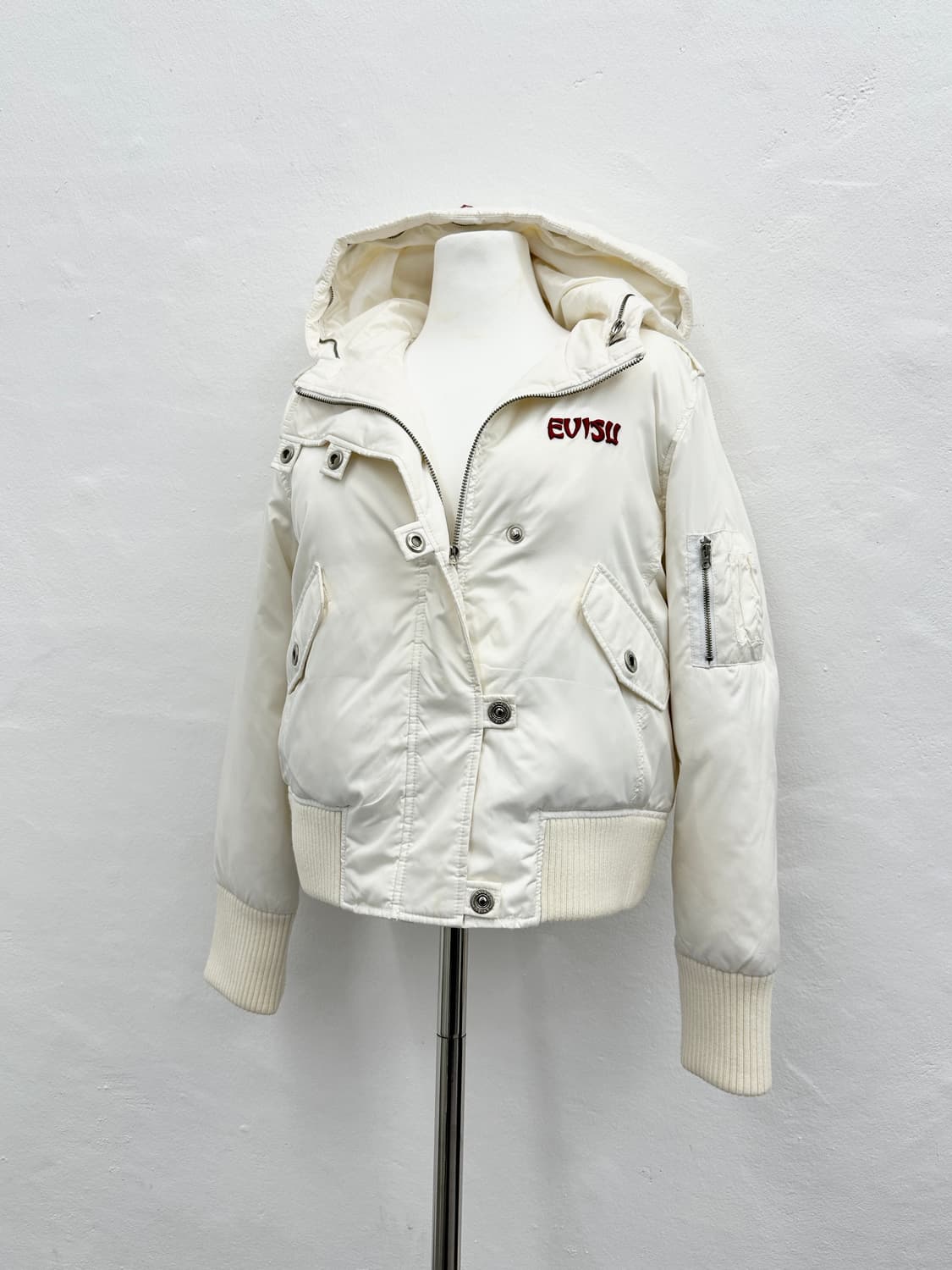 EVISU white padding bomber  상품이미지9