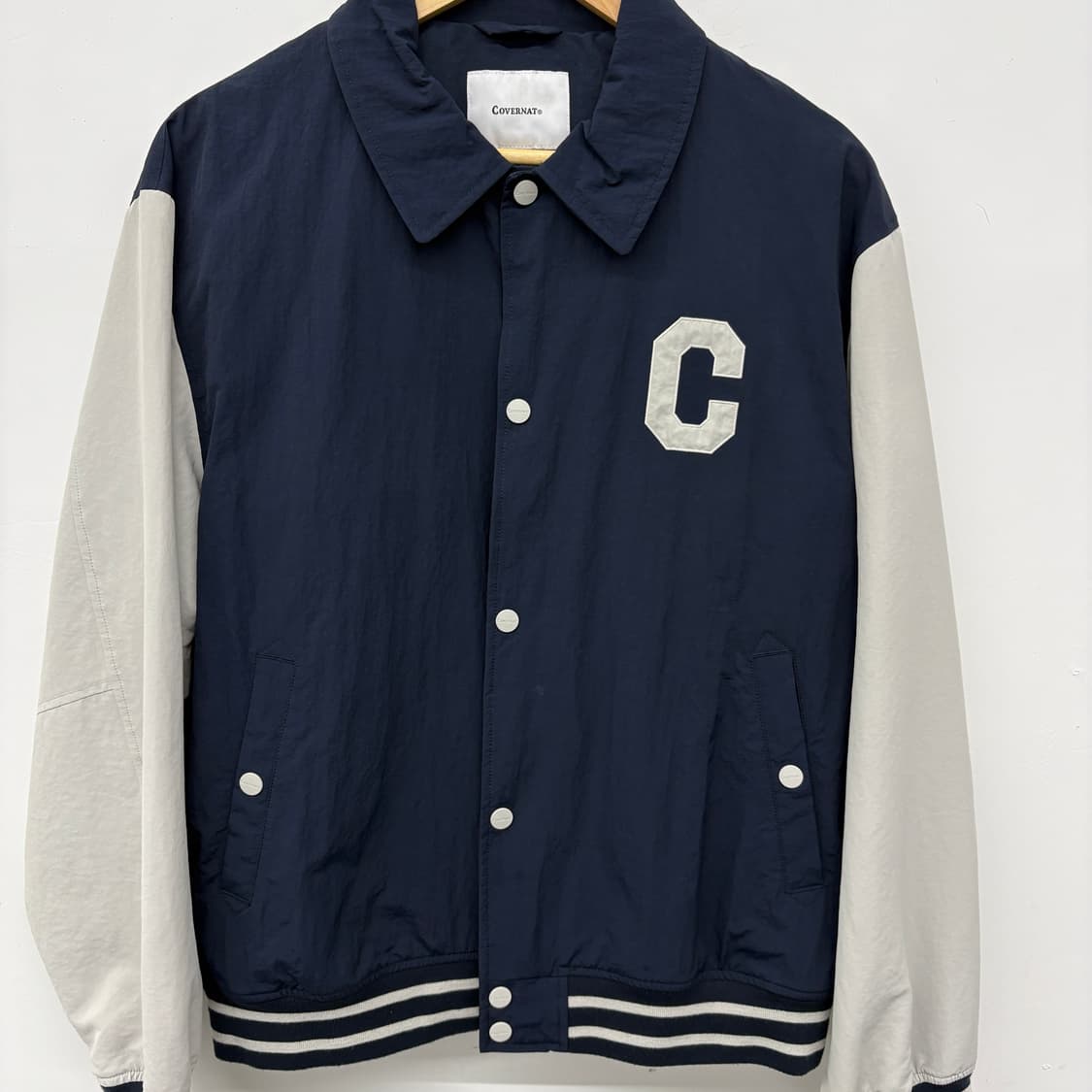 커버낫 네이비 바시티 자켓 L 상품이미지2