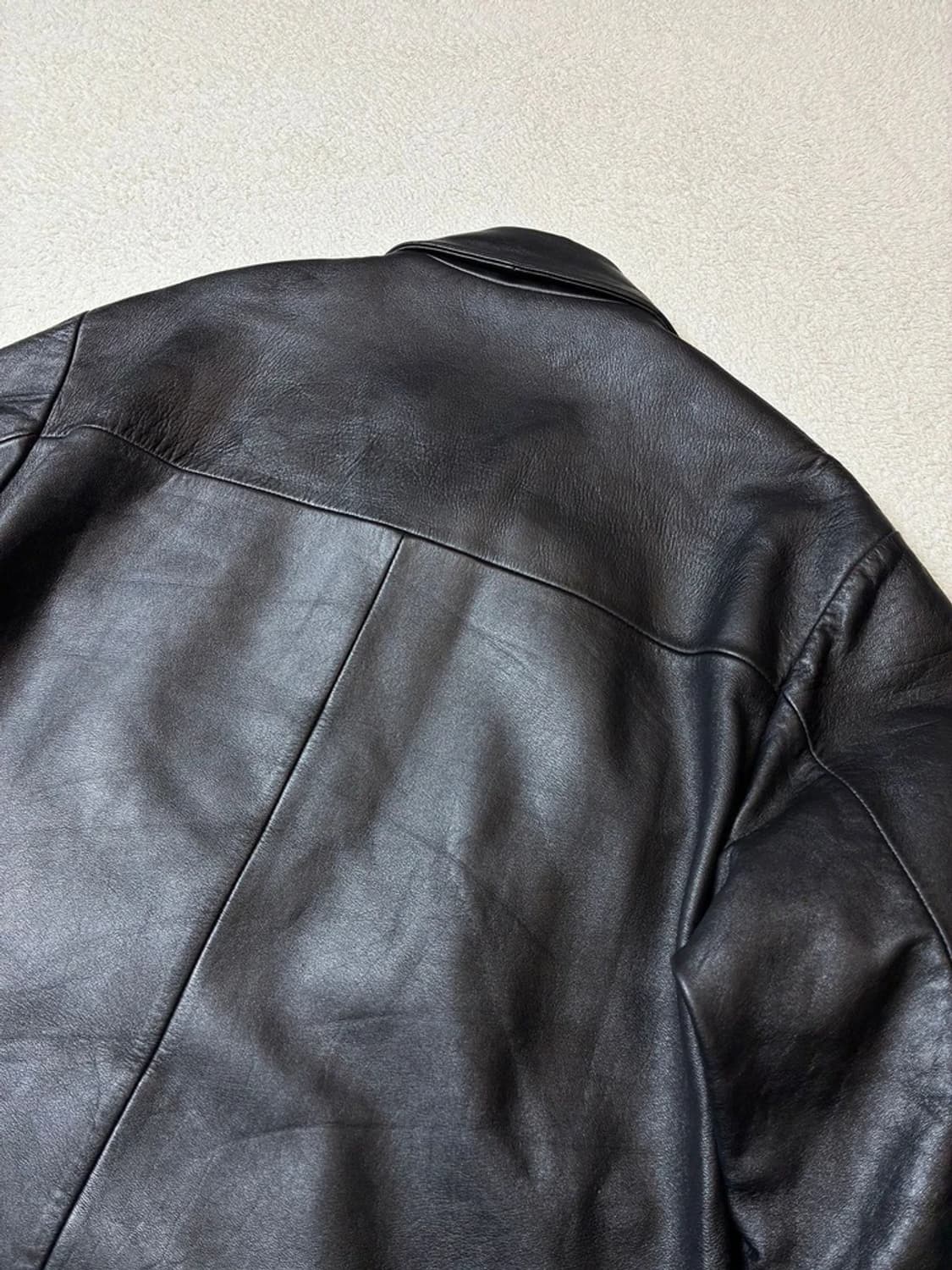 Selectede 00's 싱글 집 양가죽 자켓 PN7664 상품이미지7