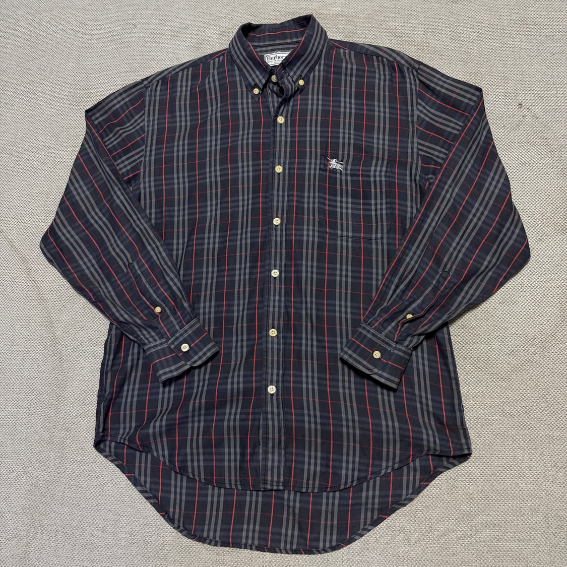버버리 빈티지 체크 긴팔 셔츠 상품이미지1