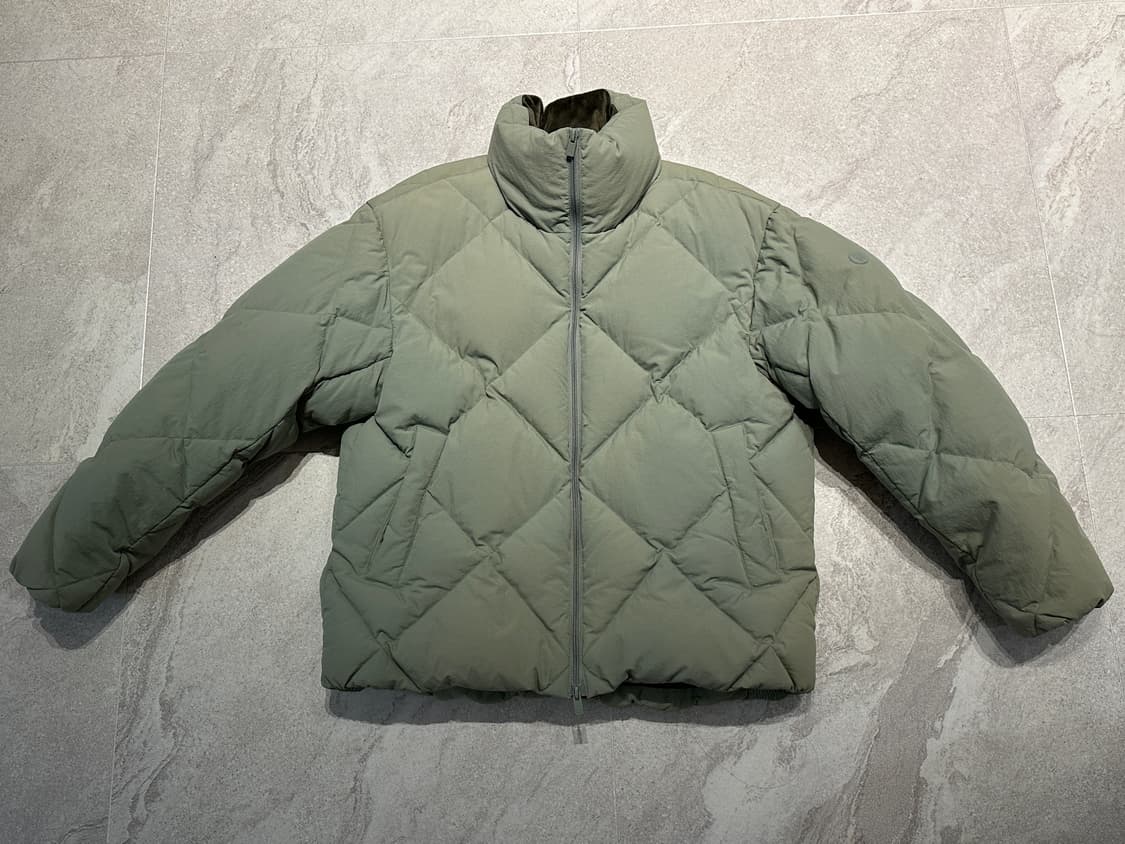 커스텀멜로우 새드스마일 패딩 다이아몬드 퀼티드 다운 점퍼 L 상품이미지2