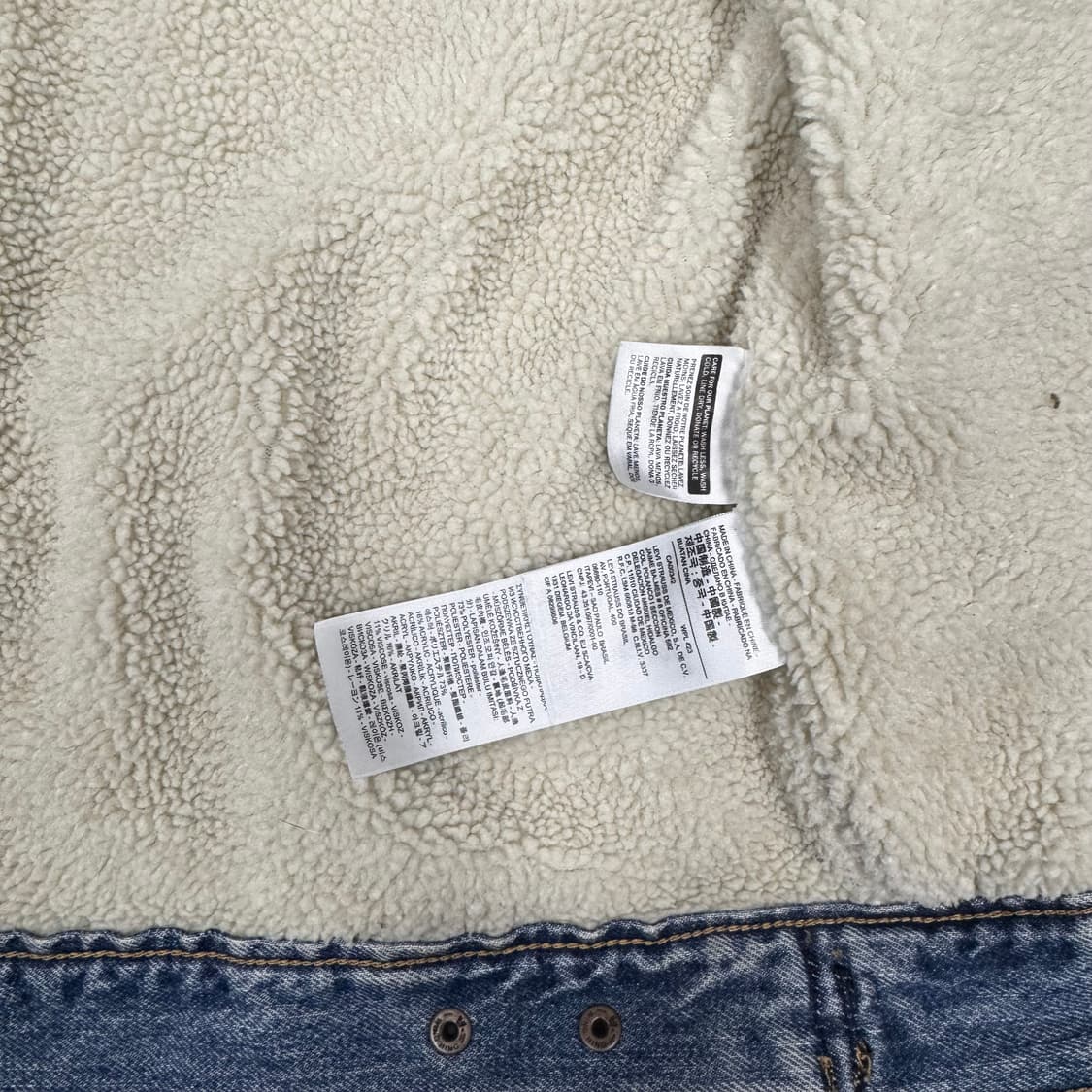 리바이스 셰르파 트러커 양털 청자켓(xs) 상품이미지4