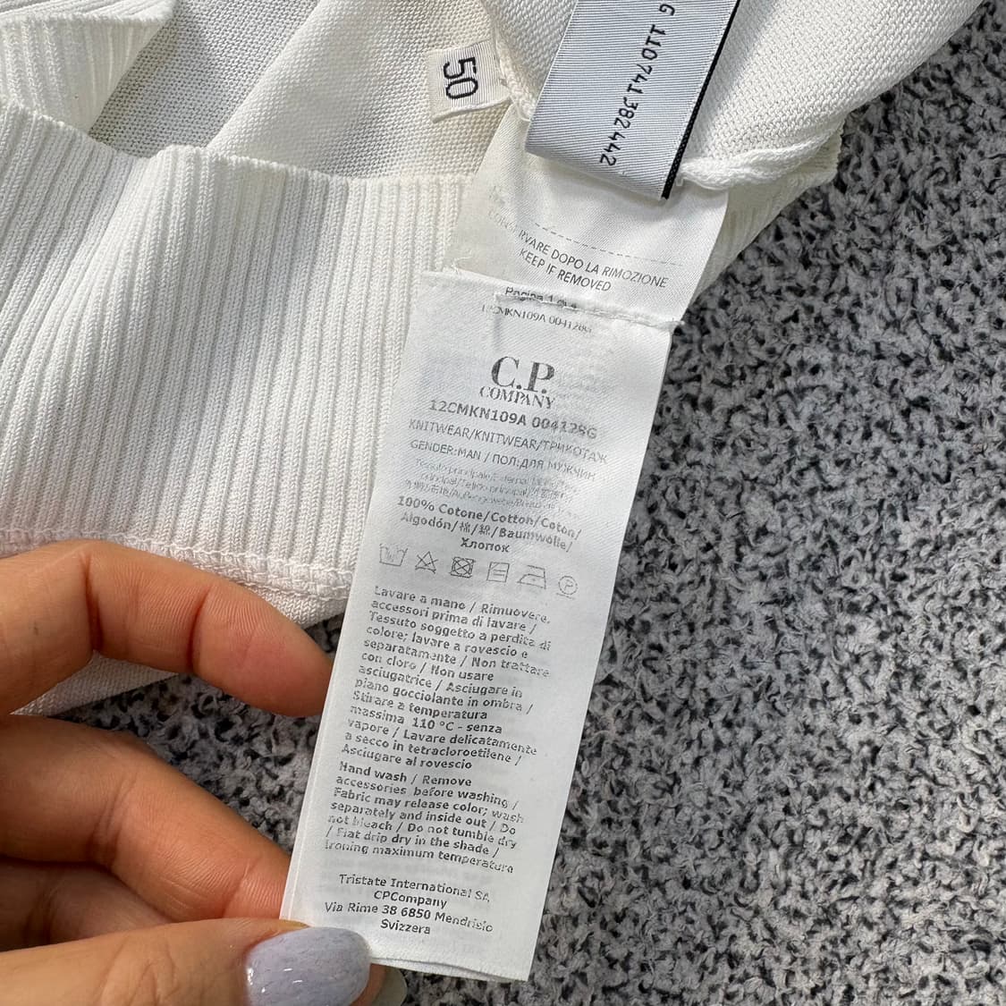 50 씨피컴퍼니 정품 라운드 니트 0310J 상품이미지7