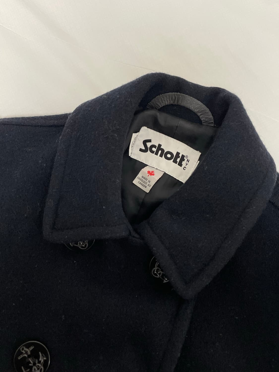 쇼트 여성 미해군 10버튼 울 피코트 RRL&LVC&폴로 (캐나다) 상품이미지4