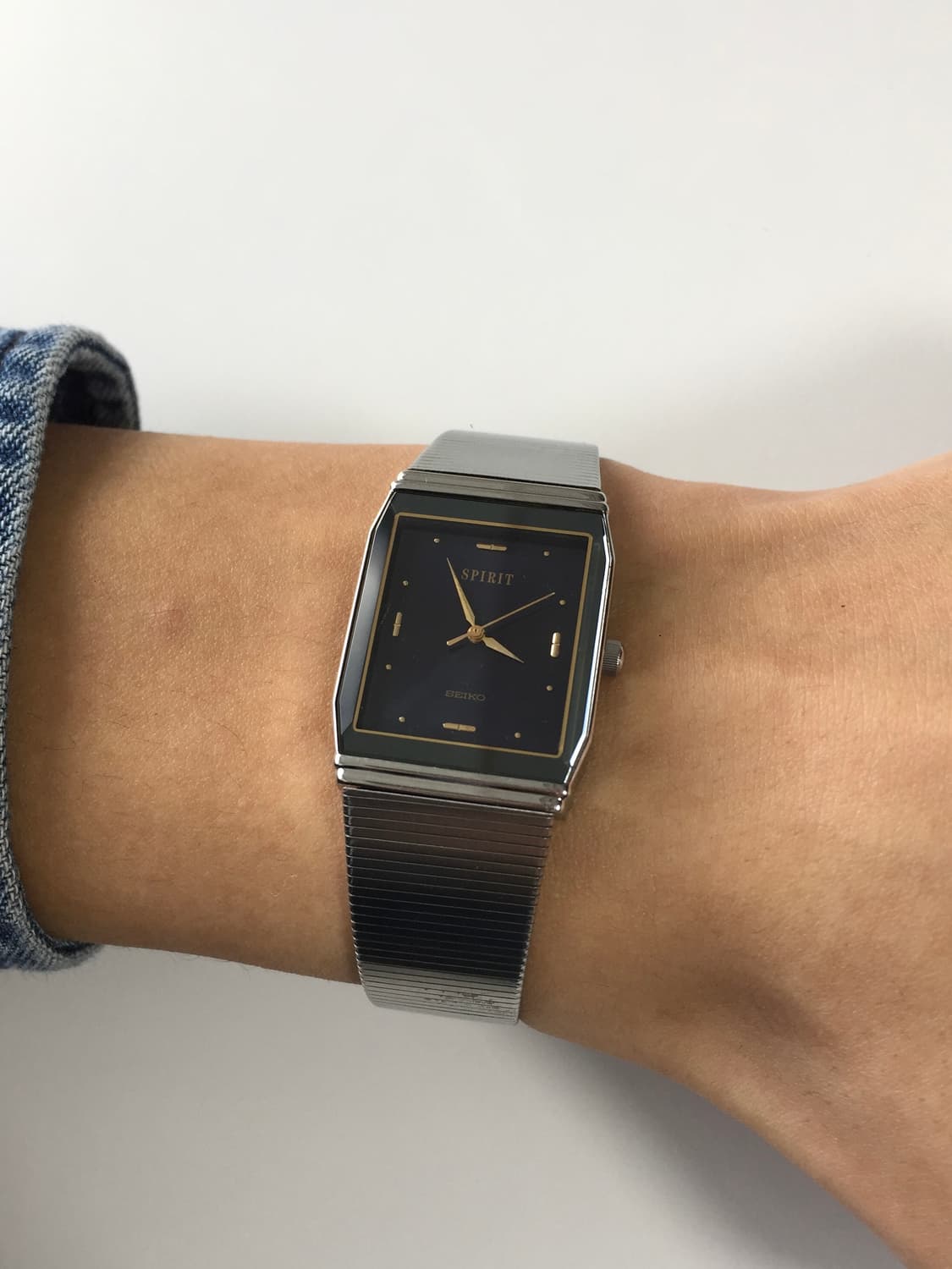 90s seiko sprit square navy dial 상품이미지5