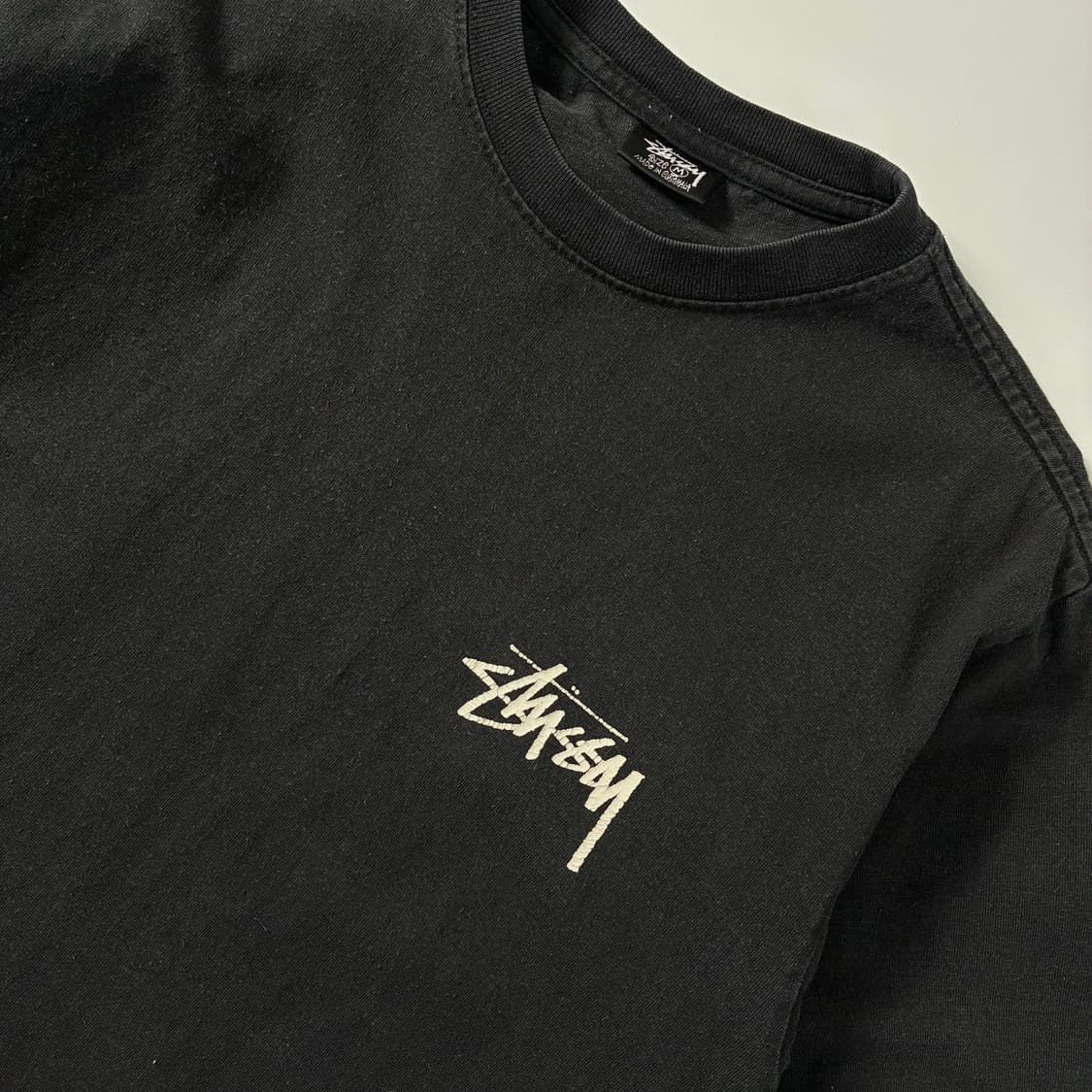 Stussy  스투시 워더드 플라워 블랙 반팔 티셔츠  상품이미지5