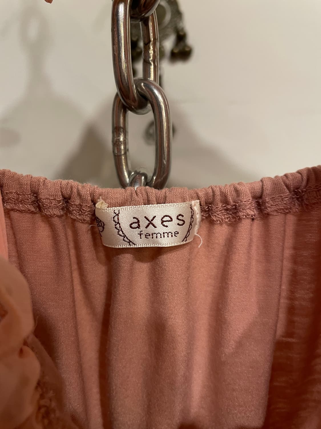 axes femme 엑시즈팜 홀터넥 리본 도트 큐빅 핑크 슬리브리스 갸루 상품이미지10
