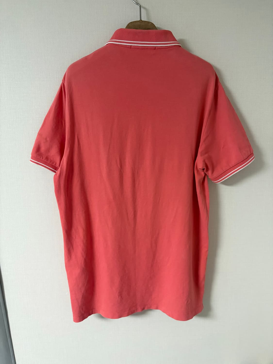 정품 스톤아일랜드 슬림핏 PK 티셔츠 L 코랄 상품이미지8