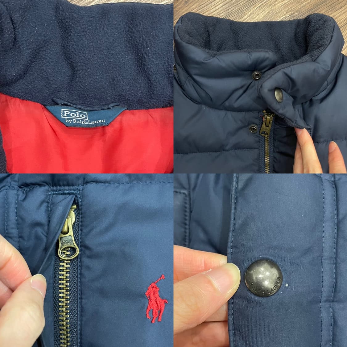폴로 랄프로렌 다운 패딩 푸퍼 자켓 네이비 상품이미지7