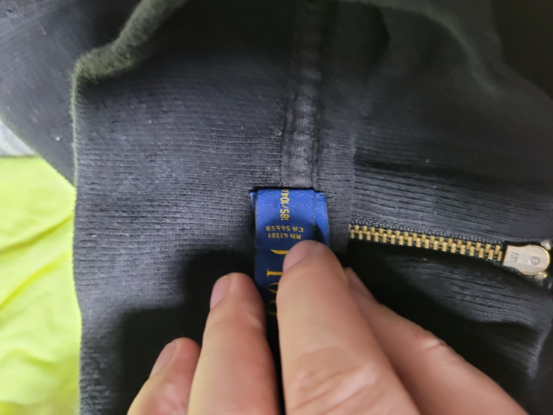 가슴60) 폴로 니트반집업 블랙 상품이미지5