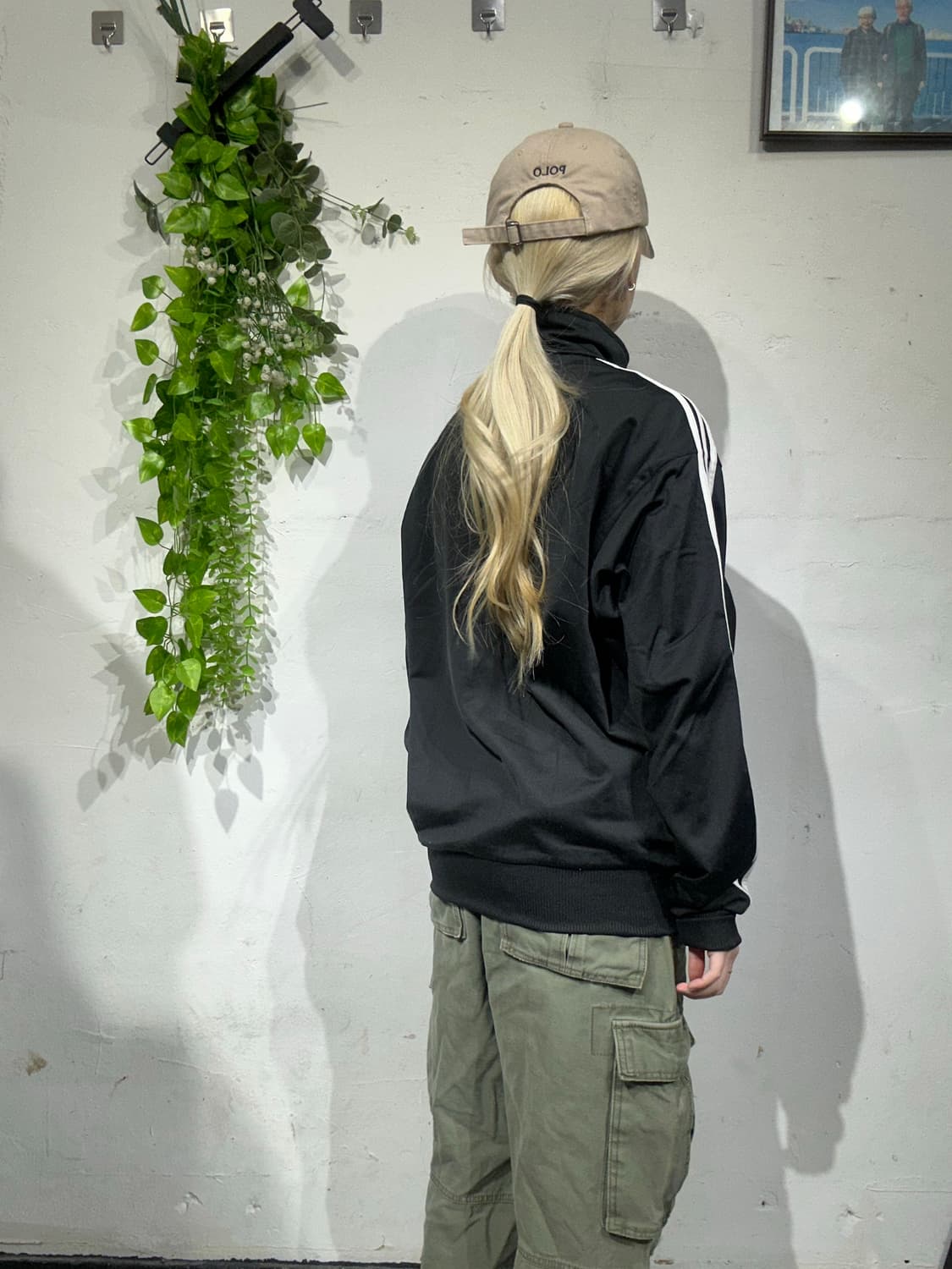 아디다스 블랙 파이어버드 화이트 삼선 트랙탑 져지 S 상품이미지3