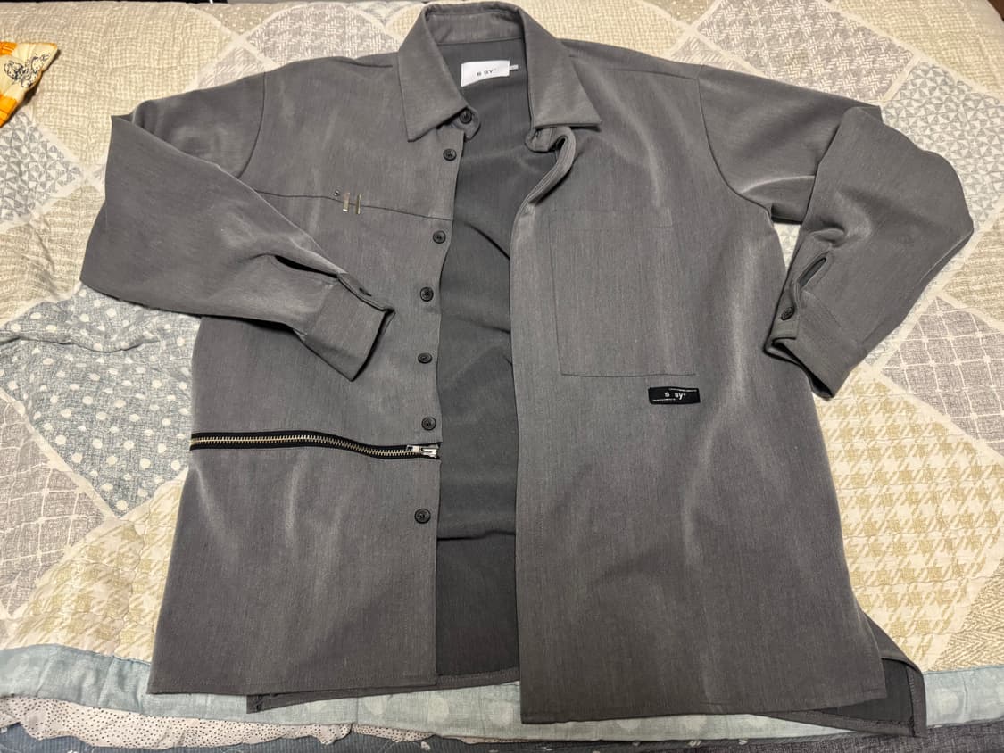 <거의 새것> [L] 에스에스와이 오버핏 셔츠 (그레이) 상품이미지2