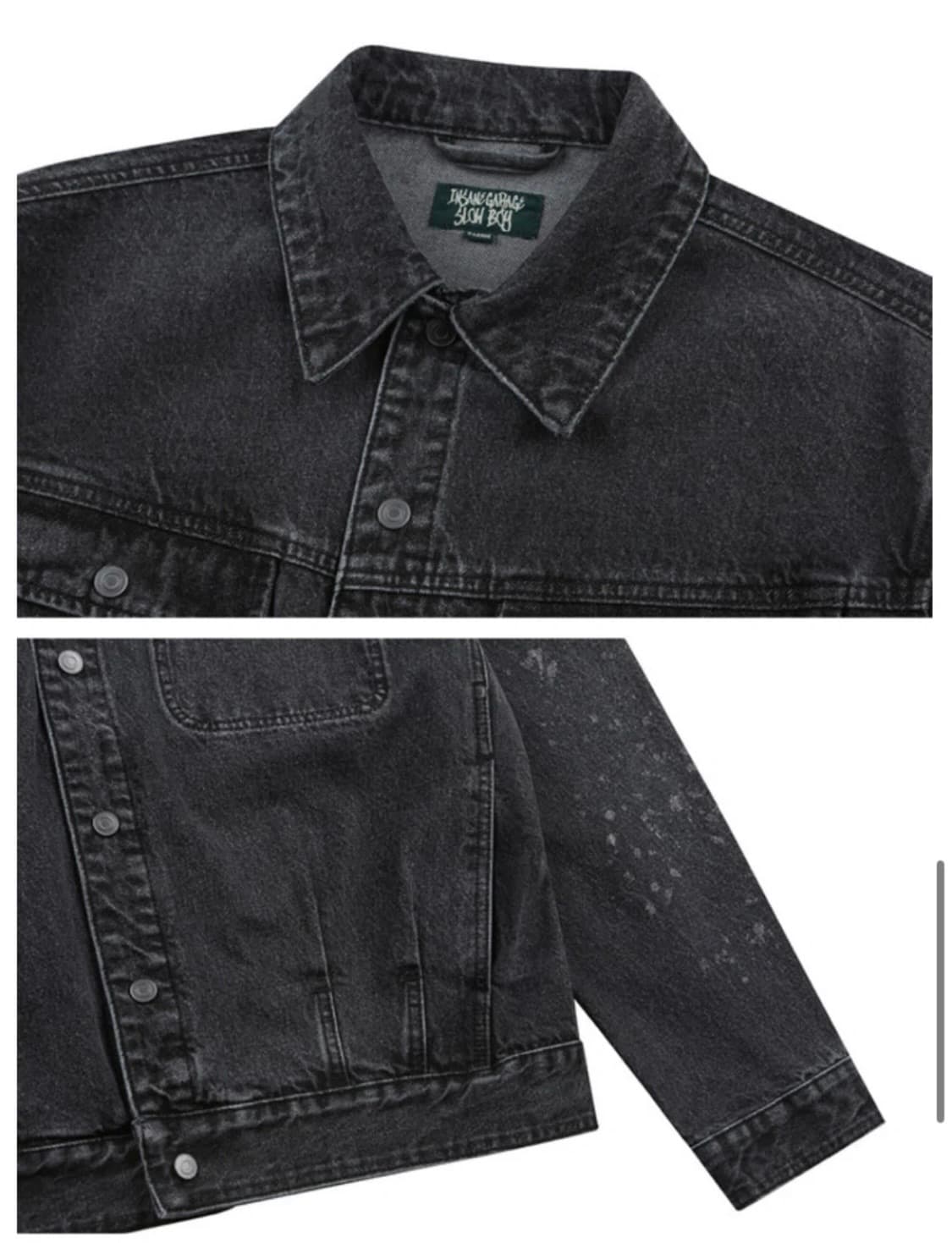 비슬로우x인사일런스 데님자켓 M 상품이미지4