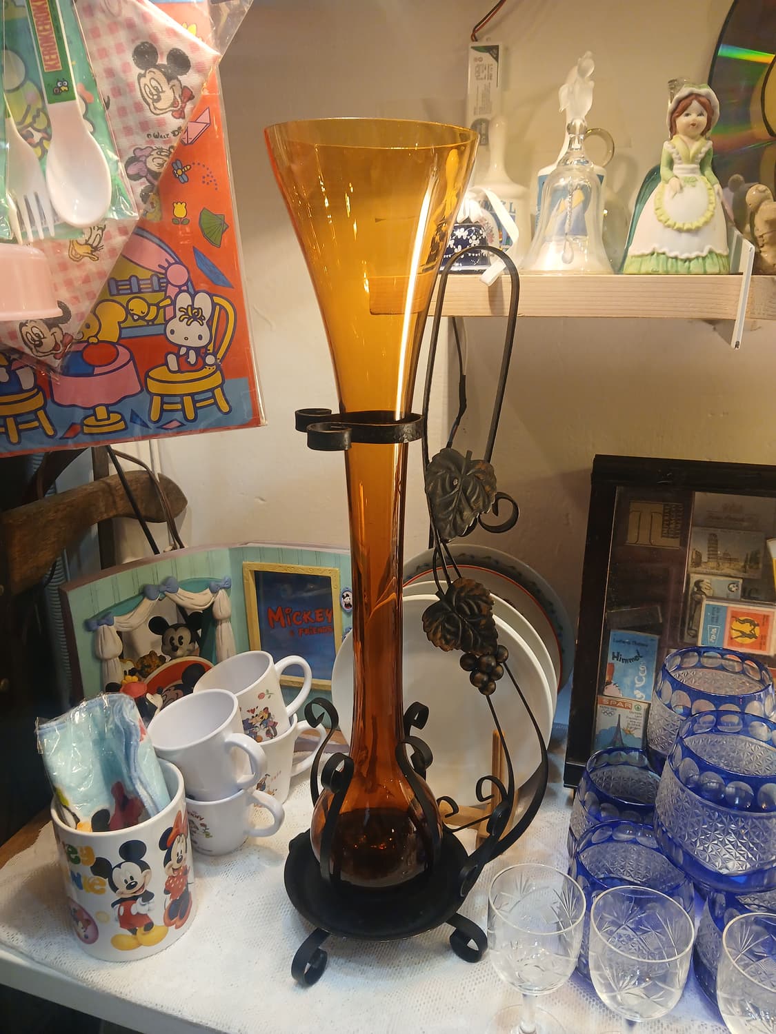 80s 빈티지 유리화병 상품이미지1