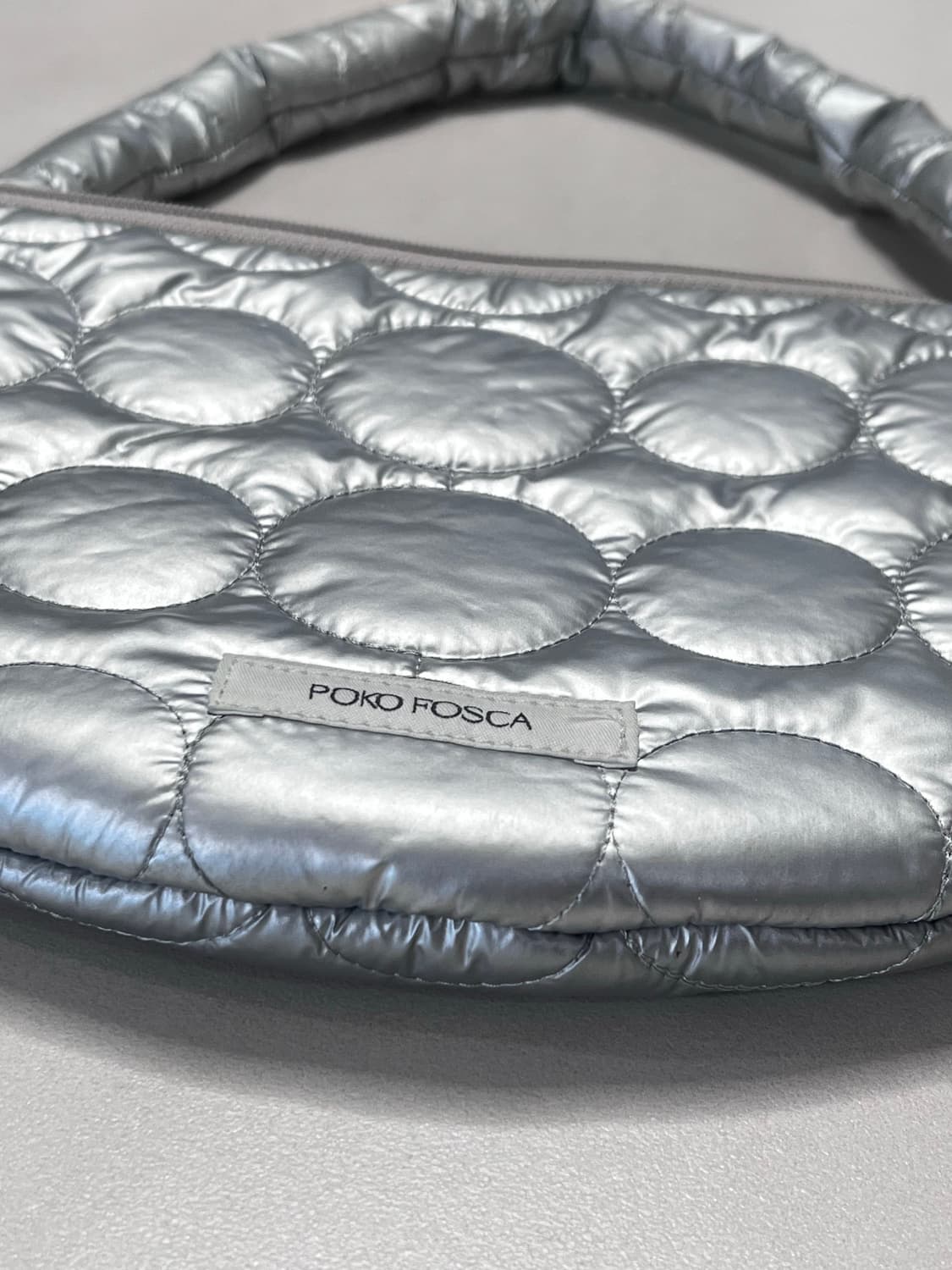 포코포스카 Poko fosca 반달 실버 숄더백 상품이미지4