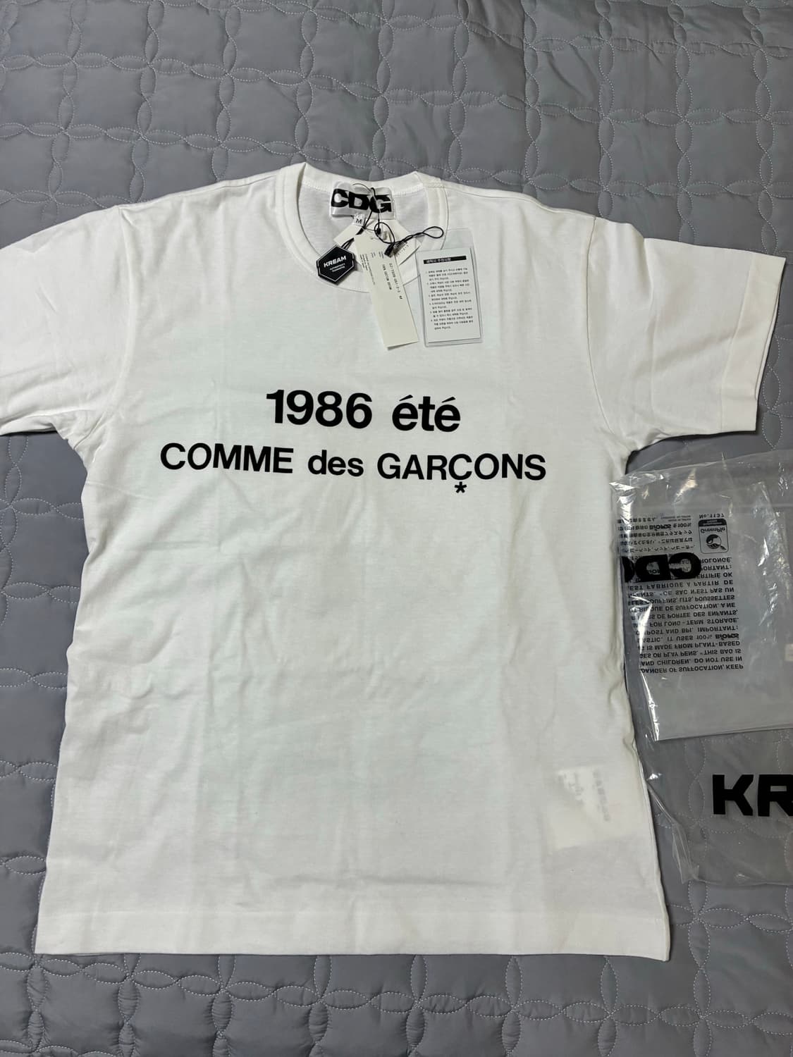 CDG 1986 꼼데가르송 티셔츠 화이트 상품이미지3