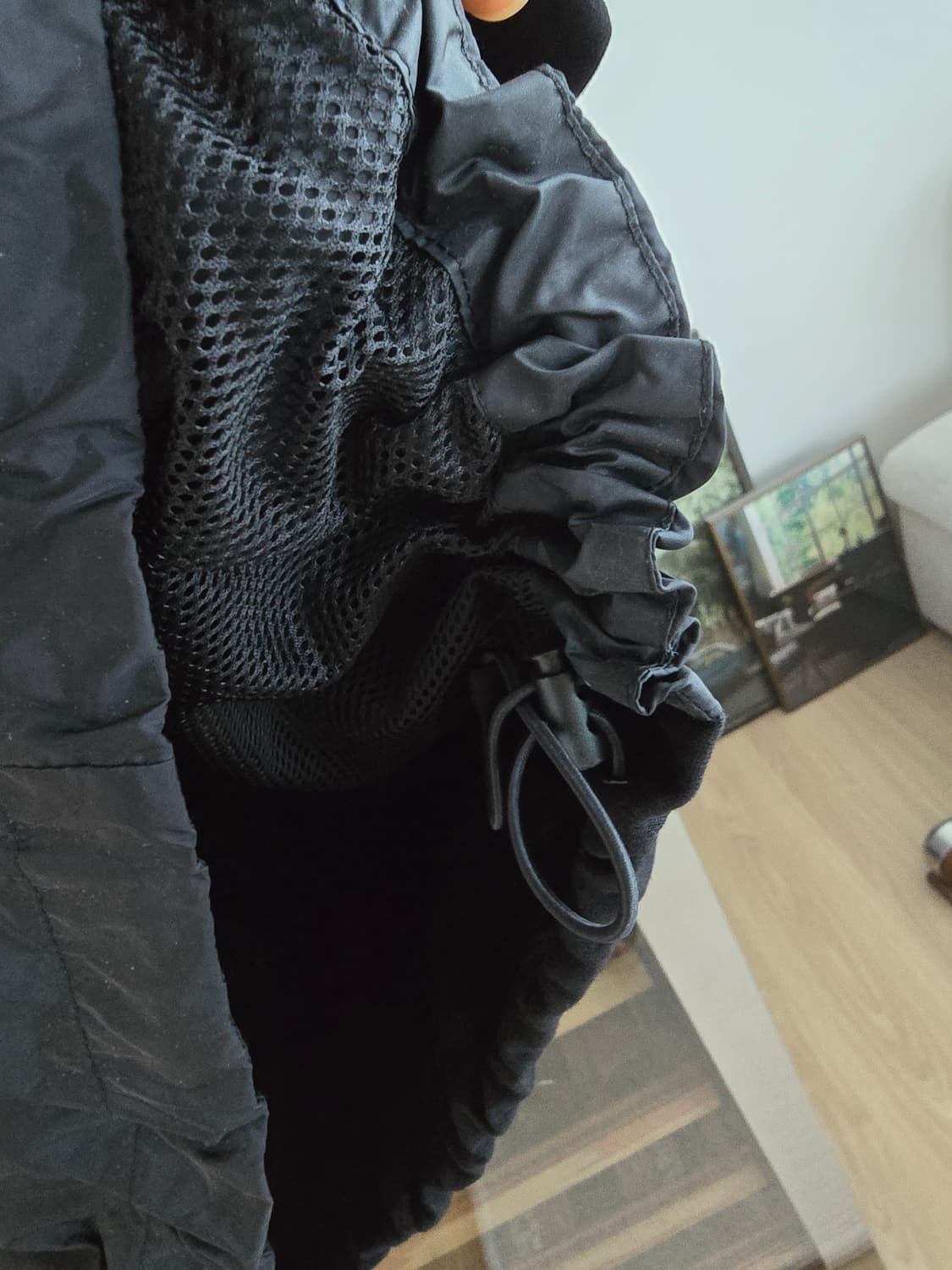준지 반팔 후드티셔츠 세미오버핏입니다. 상품이미지3