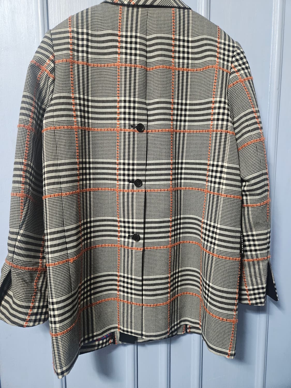 럭키슈에뜨 체크 더블 브레스트 자켓 상품이미지2