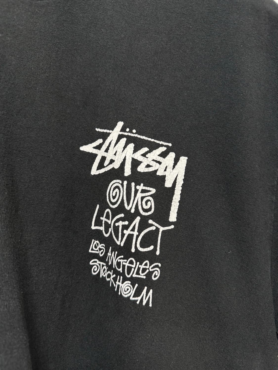 스투시 아워레가시 서프맨 반팔 L 상품이미지5