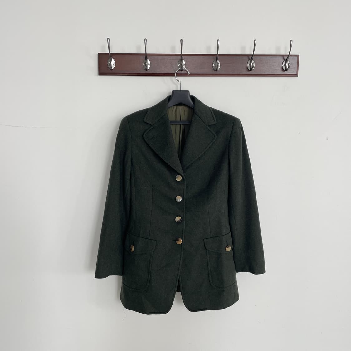 버버리 울 그린 이태리 블레이저 자켓 상품이미지1