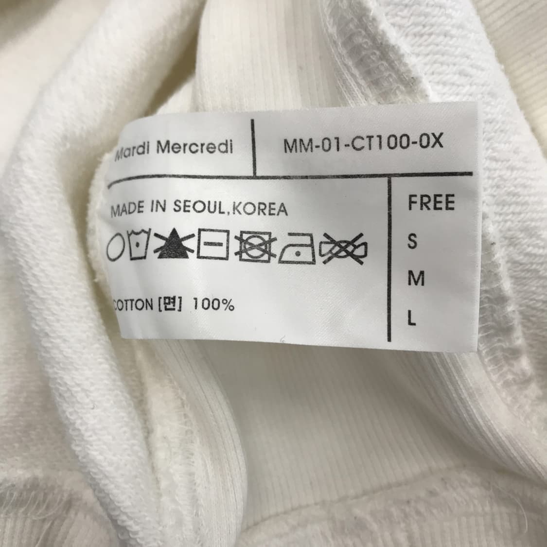 마르디메크르디 블루 플라워 맨투맨 [여성F] 상품이미지5