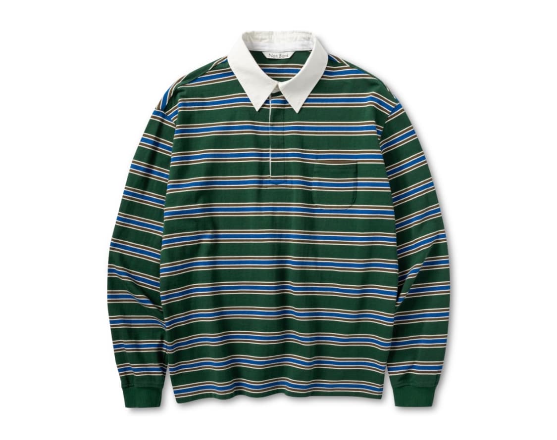 넌블랭크 스트라이프 럭비 티셔츠 상품이미지1
