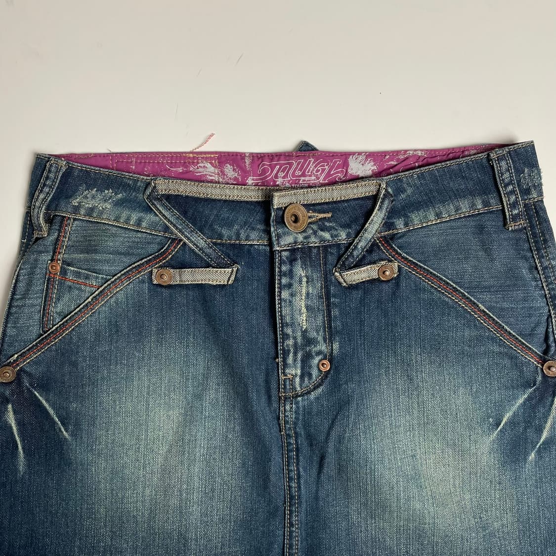 Tough jeansmith 스티치 미니 스커트 상품이미지4